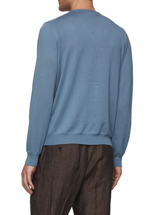 Back View - Click To Enlarge - EQUIL - V-NECK VIRGIN WOOL SWEATER