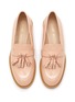 Detail View - Click To Enlarge - STUART WEITZMAN - ‘SUTTON’ TASSEL EMBELLISHED PATENT LEATHER LOAFERS