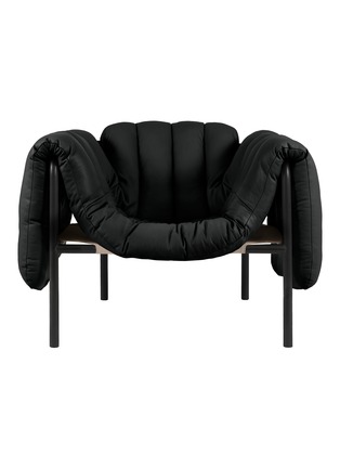 Main View - Click To Enlarge - HEM - Faye Toogood Puffy Lounge Chair — Black/Black Grey