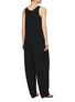 Back View - Click To Enlarge - THE ROW - ‘Gage' Scoop Neck Pleated Jumpsuit