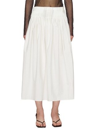 Main View - Click To Enlarge - THE ROW - ‘RUTH' FLARE MAXI COTTON SKIRT