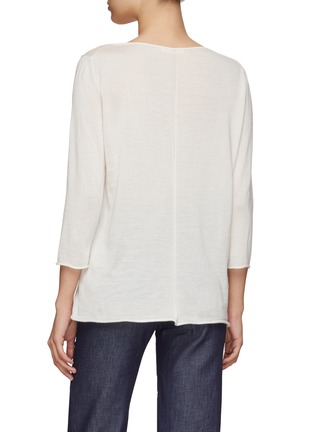 Back View - Click To Enlarge - THE ROW - ‘Grayson' boat neck mid-sleeve top
