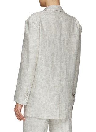Back View - Click To Enlarge - COMME MOI - Printed patch single-breast blazer