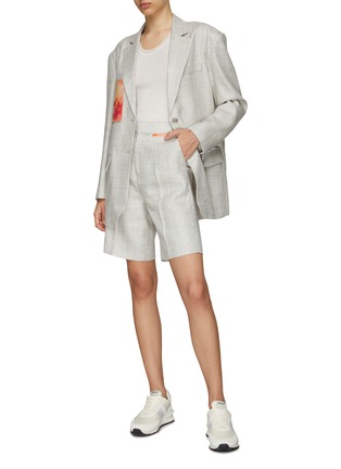 Figure View - Click To Enlarge - COMME MOI - Suiting Bermuda shorts