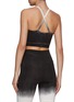 Back View - Click To Enlarge - ELECTRIC & ROSE - ‘GRAYSON’ SUNSET CROPPED SPORTS HALTER TOP