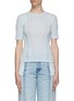 Main View - Click To Enlarge - FRAME - Reverse seam detail ribbed T-shirt
