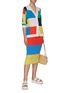 Figure View - Click To Enlarge - KULE - ‘The Octavia' Rainbow Check Cotton Blend Cardigan