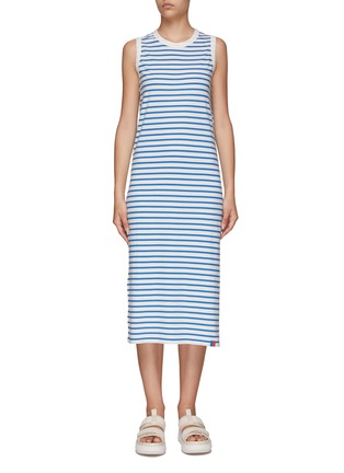 Main View - Click To Enlarge - KULE - ‘THE TANK' STRIPED KNEE LENGTH COTTON DRESS