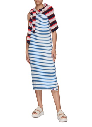 Figure View - Click To Enlarge - KULE - ‘THE TANK' STRIPED KNEE LENGTH COTTON DRESS