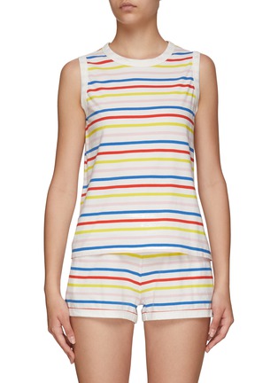 Main View - Click To Enlarge - KULE - The Stripe' Cotton Crewneck Tank Top