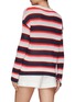 Back View - Click To Enlarge - KULE - ‘THE HOPE' STRIPED CROCHET CREWNECK JUMPER