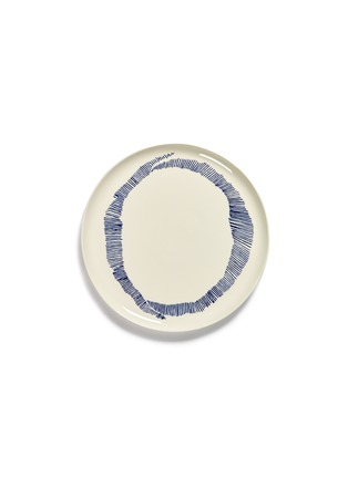 Main View - Click To Enlarge - SERAX - FEAST Medium Serving Plate – White/Blue