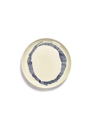 Main View - Click To Enlarge - SERAX - FEAST Large Plate – White/Blue