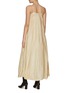 Back View - Click To Enlarge - RUOHAN - MAN-MADE SILK PLEATED MAXI DRESS