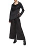 Figure View - Click To Enlarge - RUOHAN - GATHERED DETAIL ELASTIC WAISTBAND WIDE LEG PANTS