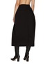 Back View - Click To Enlarge - RUOHAN - BALLOON SHAPE FLAT FRONT MIDI SKIRT