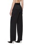 Back View - Click To Enlarge - RUOHAN - WIDE LEG BELT SILK PANTS