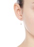 Figure View - Click To Enlarge - XIAO WANG - 'Gravity' diamond chain 14k yellow gold earrings