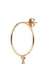 Detail View - Click To Enlarge - XIAO WANG - 'Gravity' diamond 14k yellow gold hoop earrings