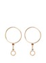 Main View - Click To Enlarge - XIAO WANG - 'Gravity' diamond 14k yellow gold hoop earrings