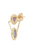 Detail View - Click To Enlarge - XIAO WANG - 'Galaxy' diamond opal stone 18k gold earrings