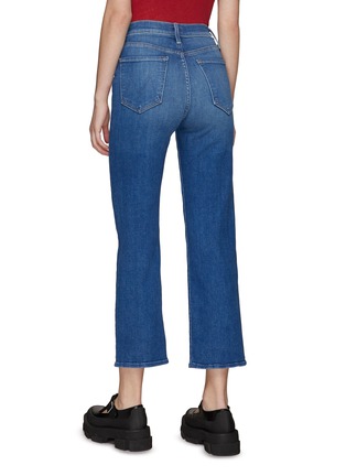 Back View - Click To Enlarge - MOTHER - ‘The Pixie Rambler' ankle crop whiskered denim jeans