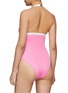 Back View - Click To Enlarge - BALMAIN - X BARBIE SIX BUTTON HALTERNECK ONE PIECE SWIMSUIT