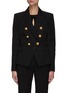 Main View - Click To Enlarge - BALMAIN - COIN BUTTON DOUBLE BREAST WOOL BLAZER