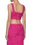 Back View - Click To Enlarge - BALMAIN - X BARBIE TWO BUTTON TWEED CROPPED TOP