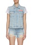 Main View - Click To Enlarge - MOTHER - ‘THE DRIFTER' LIGHT WASH DENIM VEST