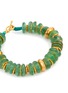 Detail View - Click To Enlarge - KATERINA MAKRIYIANNI - ‘GREEN SHINE’ GOLD VERMEIL GREEN RECYCLED GLASS BEADS BRACELET