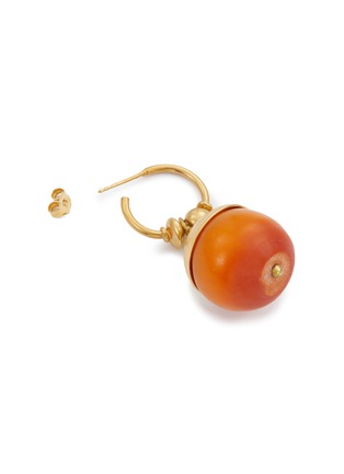 Detail View - Click To Enlarge - KATERINA MAKRIYIANNI - ‘Amber' gold vermeil resin drop earrings