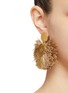 Figure View - Click To Enlarge - KATERINA MAKRIYIANNI - ‘Golden Sand' gold vermeil tassel fan earrings