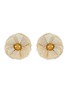 Main View - Click To Enlarge - KATERINA MAKRIYIANNI - ‘Daisy' gold vermeil silk floral earrings