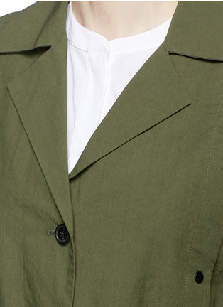 Detail View - Click To Enlarge - FFIXXED STUDIOS - Detachable panel cotton coat