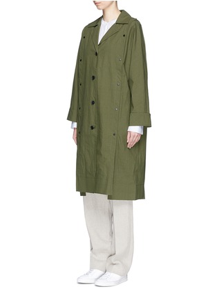 Front View - Click To Enlarge - FFIXXED STUDIOS - Detachable panel cotton coat