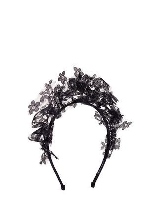 Figure View - Click To Enlarge - YUNOTME - 'Loxy' floral lace headband