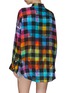 Back View - Click To Enlarge - R13 - OVERSIZED DROP SHOULDER RAINBOW PLAID SHIRT