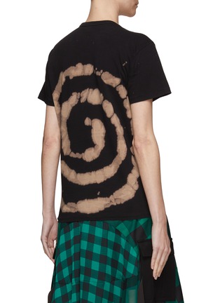 Back View - Click To Enlarge - R13 - Alien graphic print tie-dye spiral T-shirt