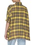 Back View - Click To Enlarge - R13 - OVERSIZED BOXY PLAID SHIRT