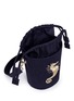  - ANGEL CHEN - Small mythical creature embroidered denim bucket bag