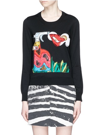 Main View - Click To Enlarge - MARC JACOBS - Sequin appliqué sweater