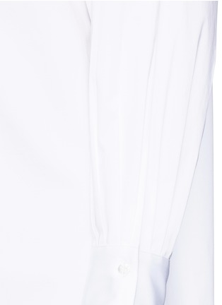 Detail View - Click To Enlarge - THE ROW - 'Patou' pleated button cuff cotton poplin shirt