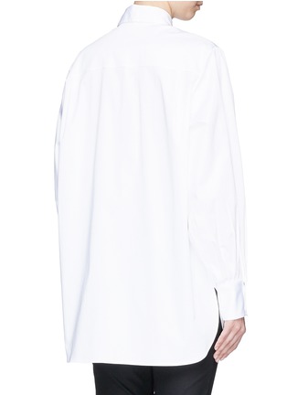 Back View - Click To Enlarge - THE ROW - 'Patou' pleated button cuff cotton poplin shirt