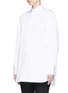 Front View - Click To Enlarge - THE ROW - 'Patou' pleated button cuff cotton poplin shirt