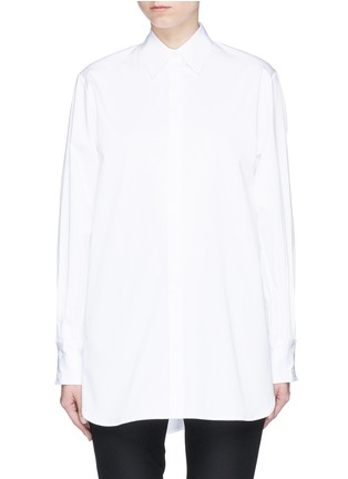 Main View - Click To Enlarge - THE ROW - 'Patou' pleated button cuff cotton poplin shirt