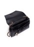 Detail View - Click To Enlarge - STUART WEITZMAN - 'Black Tie' wraparound tie leather clutch