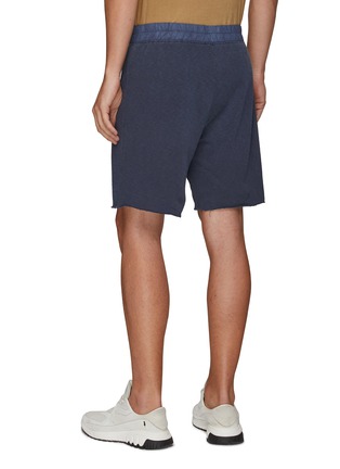 Back View - Click To Enlarge - JAMES PERSE - FRENCH TERRY DRAWSTRING WAIST COTTON SWEATSHORTS