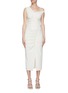 Main View - Click To Enlarge - SELF-PORTRAIT - Asymmetric gathered detail one-shoulder dress