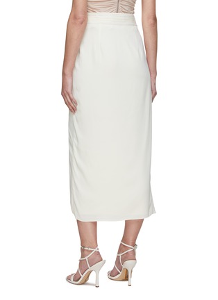 Back View - Click To Enlarge - SELF-PORTRAIT - Draped front wrap midi skirt